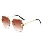 Lunette de soleil carrée dégradée - Chic&Shines
