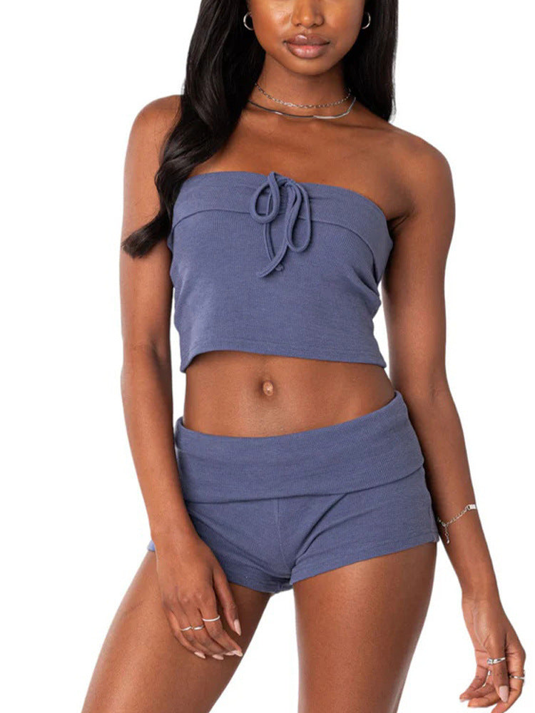 Ensemble deux pièces Camisole et short motif animalier