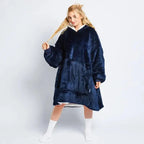 Sweat à capuche surdimensionné en polaire - Doublure en sherpa pelucheux
