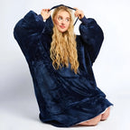 Sweat à capuche surdimensionné en polaire - Doublure en sherpa pelucheux