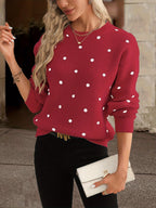 Pull à pois Zara : décontracté et élégant pour femme en automne et en hiver