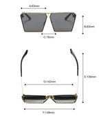 Lunettes de soleil carré polarisée tendance