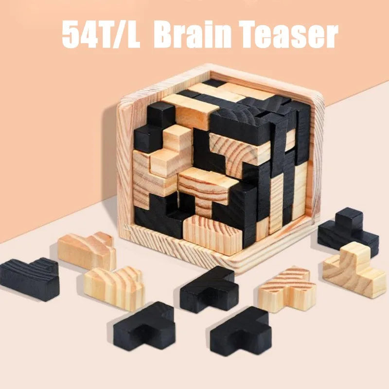 Casse-tête en bois 3D pour adultes et enfants