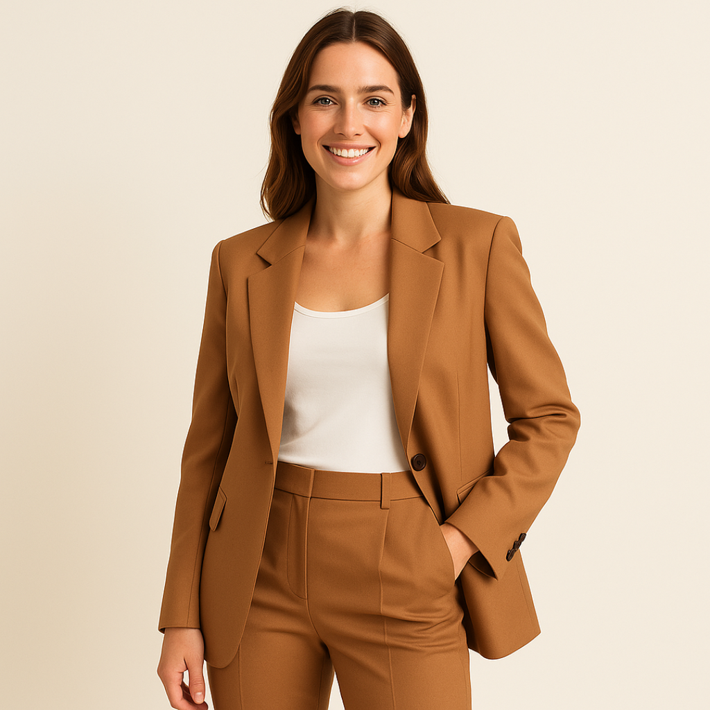 Tailleur élégant pour femme - Veste et pantalon slim pour cérémonie ou travail