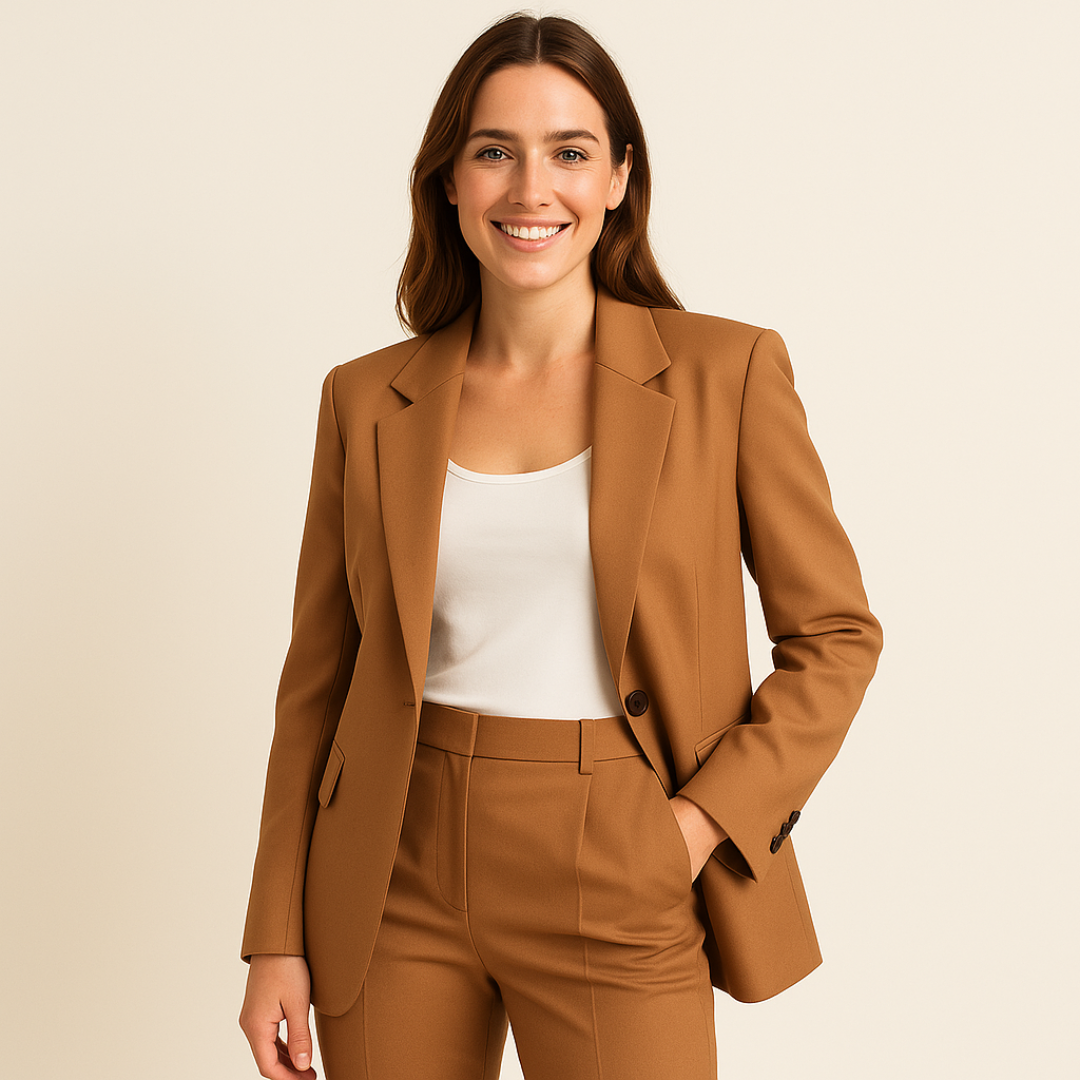 Tailleur élégant pour femme - Veste et pantalon slim pour cérémonie ou travail