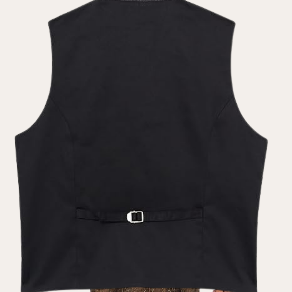 Gilet traditionnel pour hommes, mélange de laine, design traditionnel