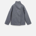 Manteau Court Femme Col Haut Chic