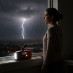 ReadyWave | Radio d'urgence avec manivelle et panneau solaire