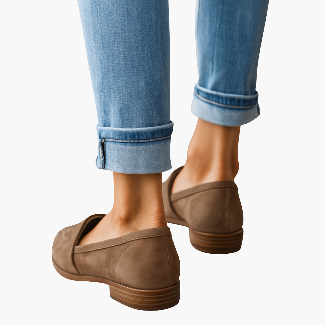 Mocassins orthopédiques en daim pour femmes