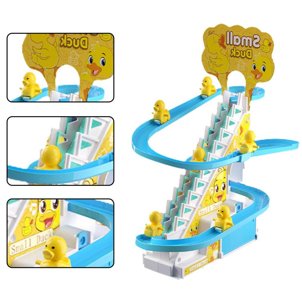 Jouet coulissant canard avec escalier
