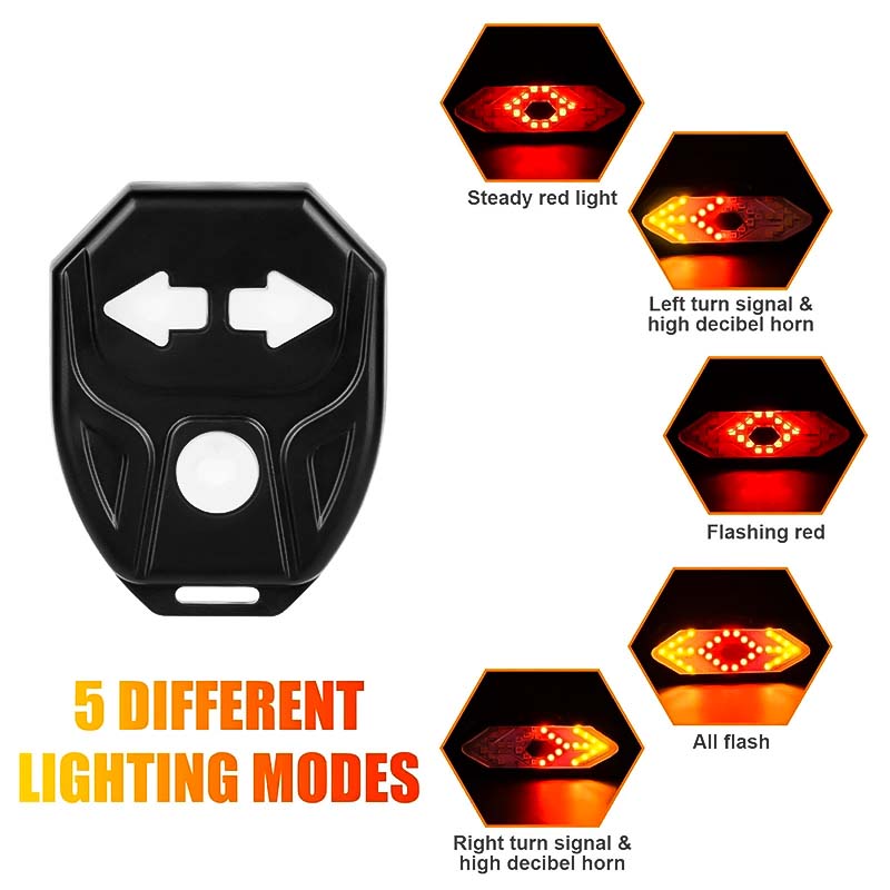 Wireless Rear Light with Signals