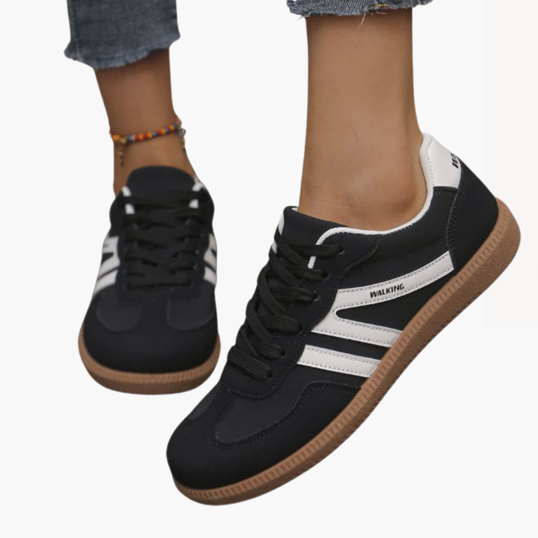Baskets orthopédiques rétro pour femmes avec lacets