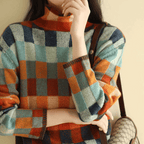 Soft Cashmere Turtleneck | Stylish Patchwork