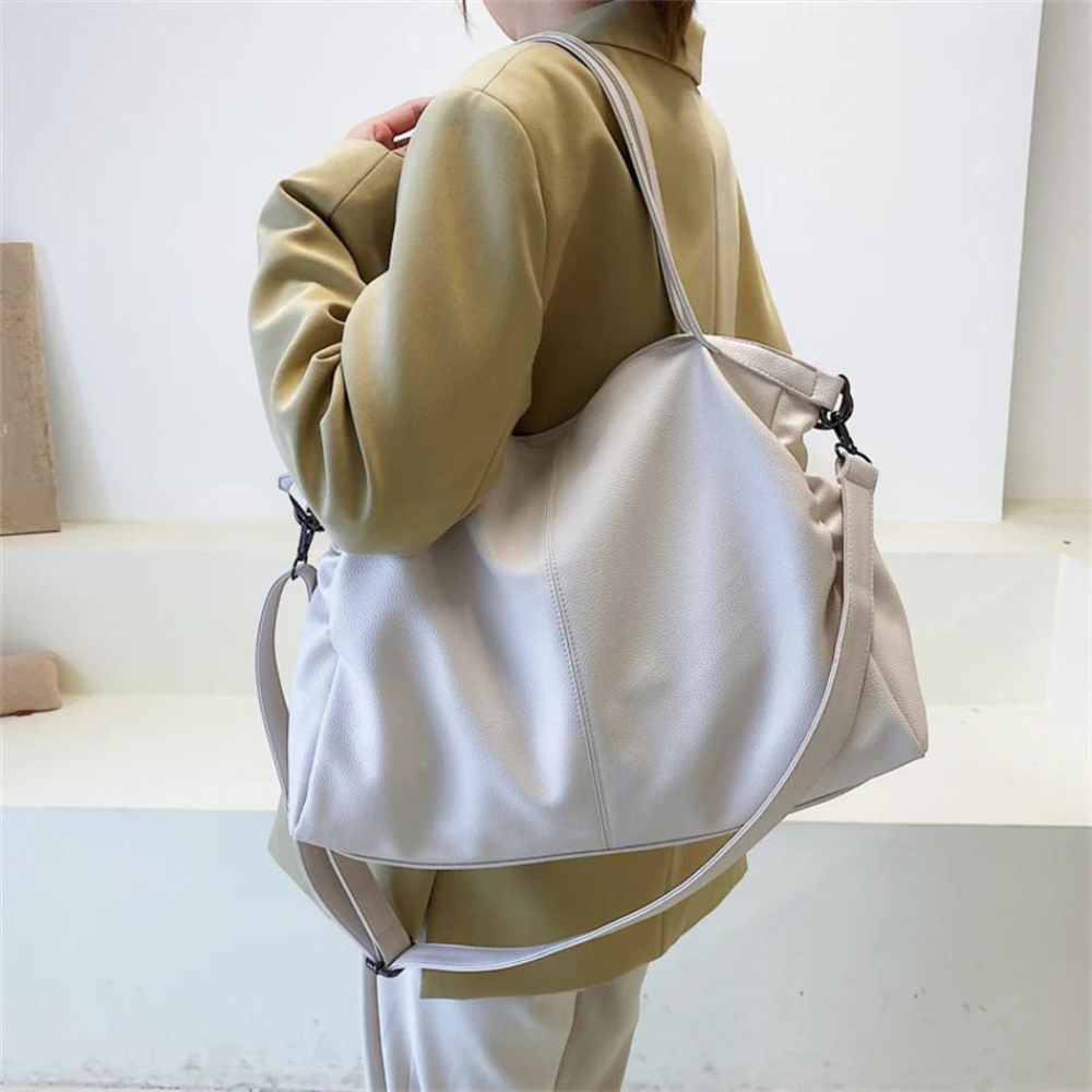INES - Sac à main en cuir souple pour l'école