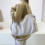INES - Sac à main en cuir souple pour l'école
