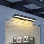 Black stainless steel outdoor light fixture