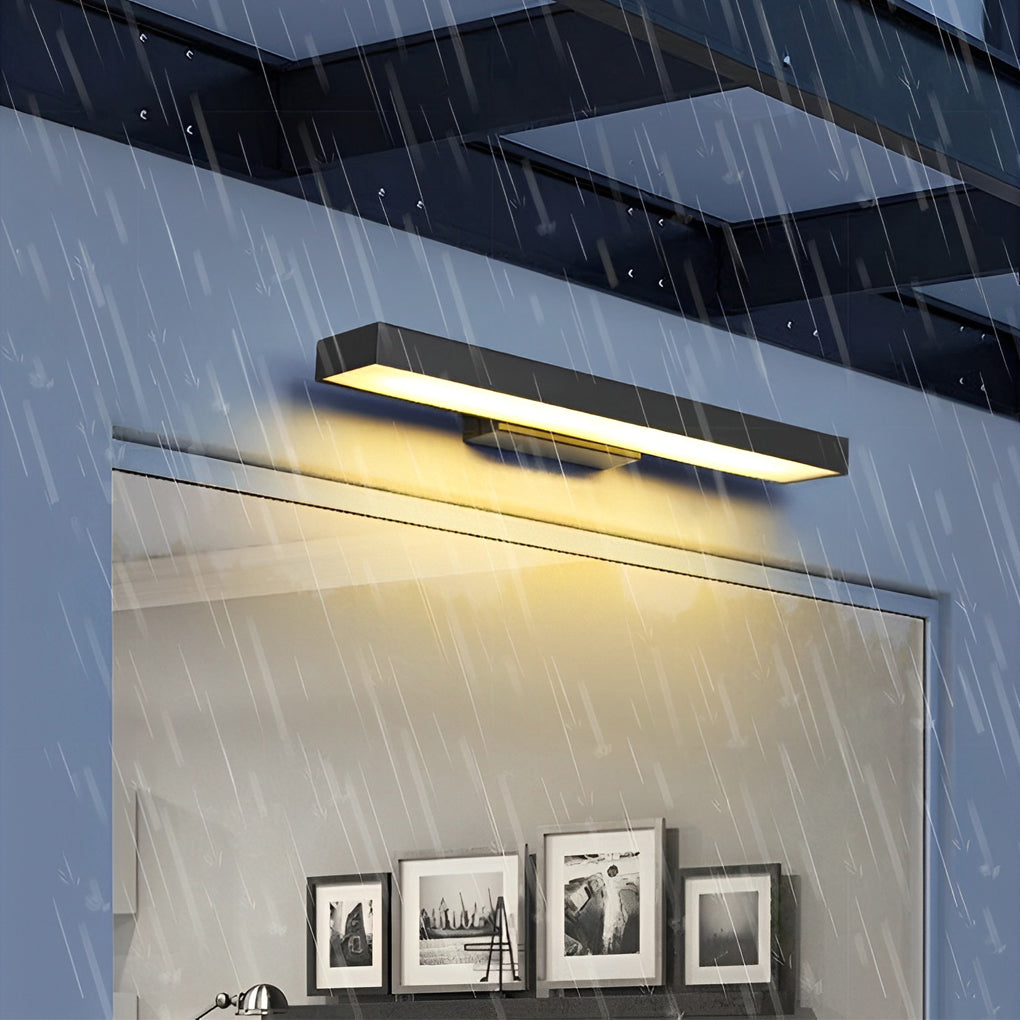 Black stainless steel outdoor light fixture