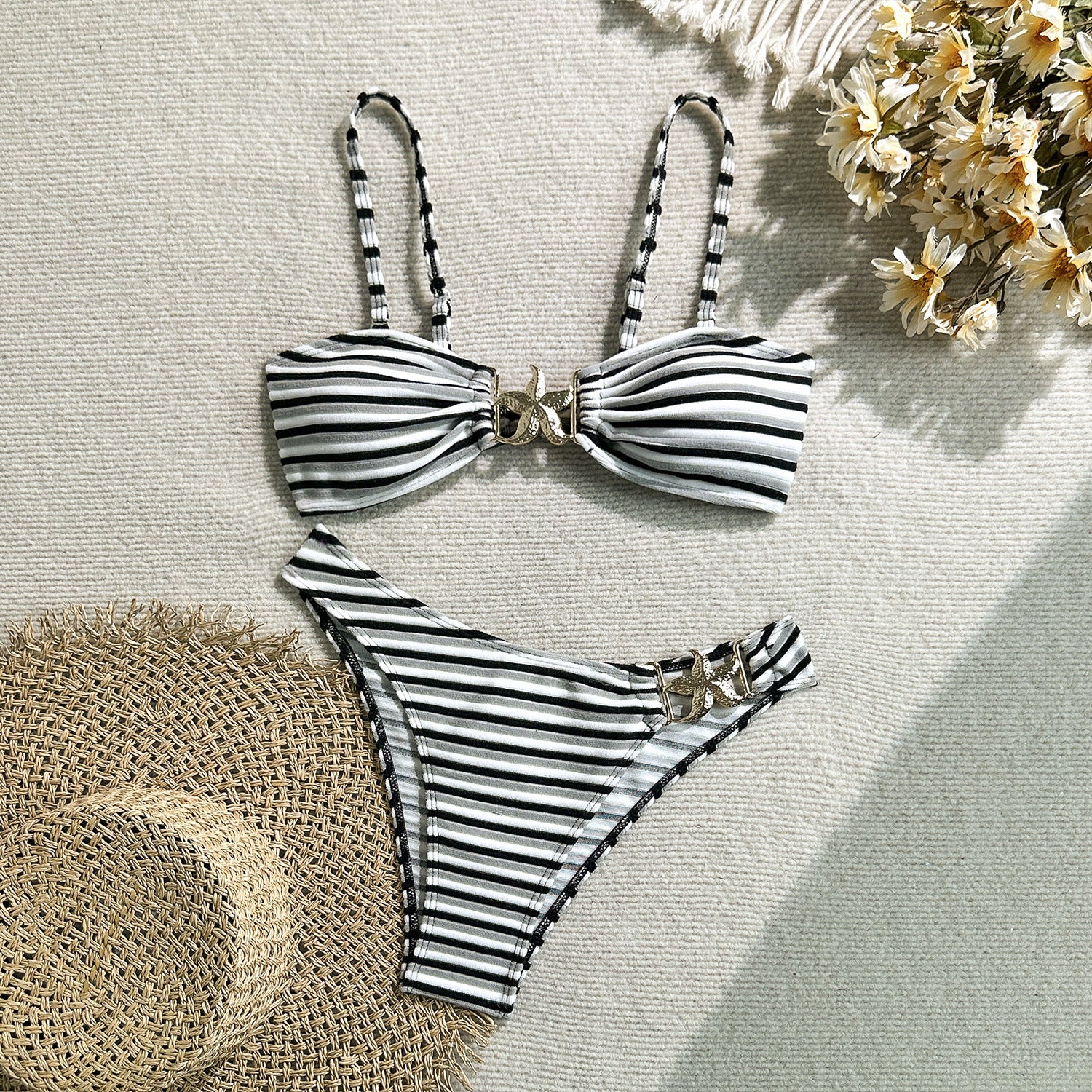 Théa — Bikini deux-pièces rayé