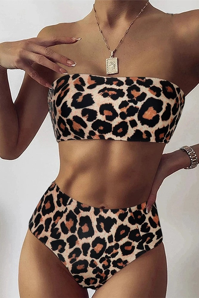 Octavie — Bikini deux-pièces léopard