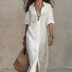 Flowy polyester dress
