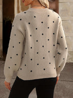 Pull à pois Zara : décontracté et élégant pour femme en automne et en hiver