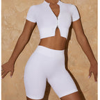 Short-sleeved yoga set — comfort and elegance