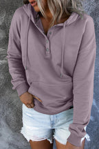 Sweat à capuche basique pour femme, coupe confortable et design sobre