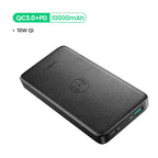 Banque d'alimentation à charge rapide sans fil - 10 000 mAh à double sortie
