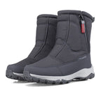 Bottes d'hiver pour femmes avec fermeture éclair latérale - Bottes de neige imperméables, antidérapantes et durables avec doublure chaude