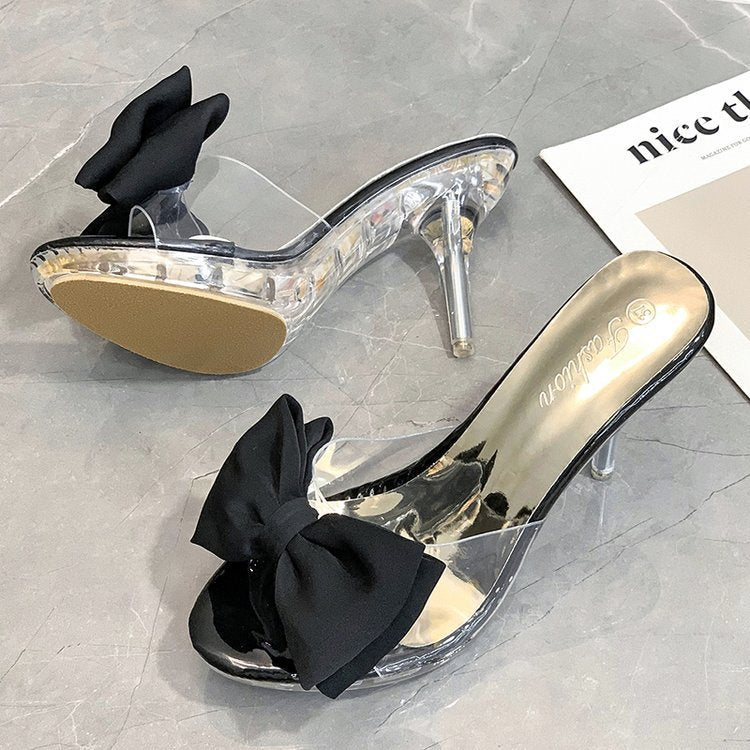 Sandales à talons hauts et nœud papillon - Chic&Shines
