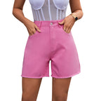 Short en jean taille haute – Coupe droite intemporelle