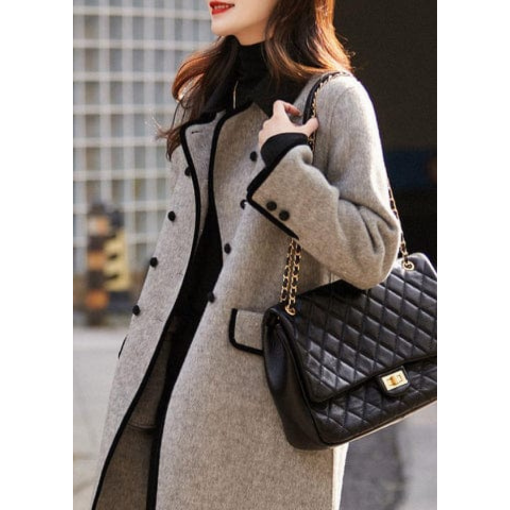Manteau trench long d'hiver pour femmes | Manches longues | Spécial hiver