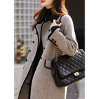 Manteau trench long d'hiver pour femmes | Manches longues | Spécial hiver