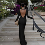 Robe longue licou dos nu