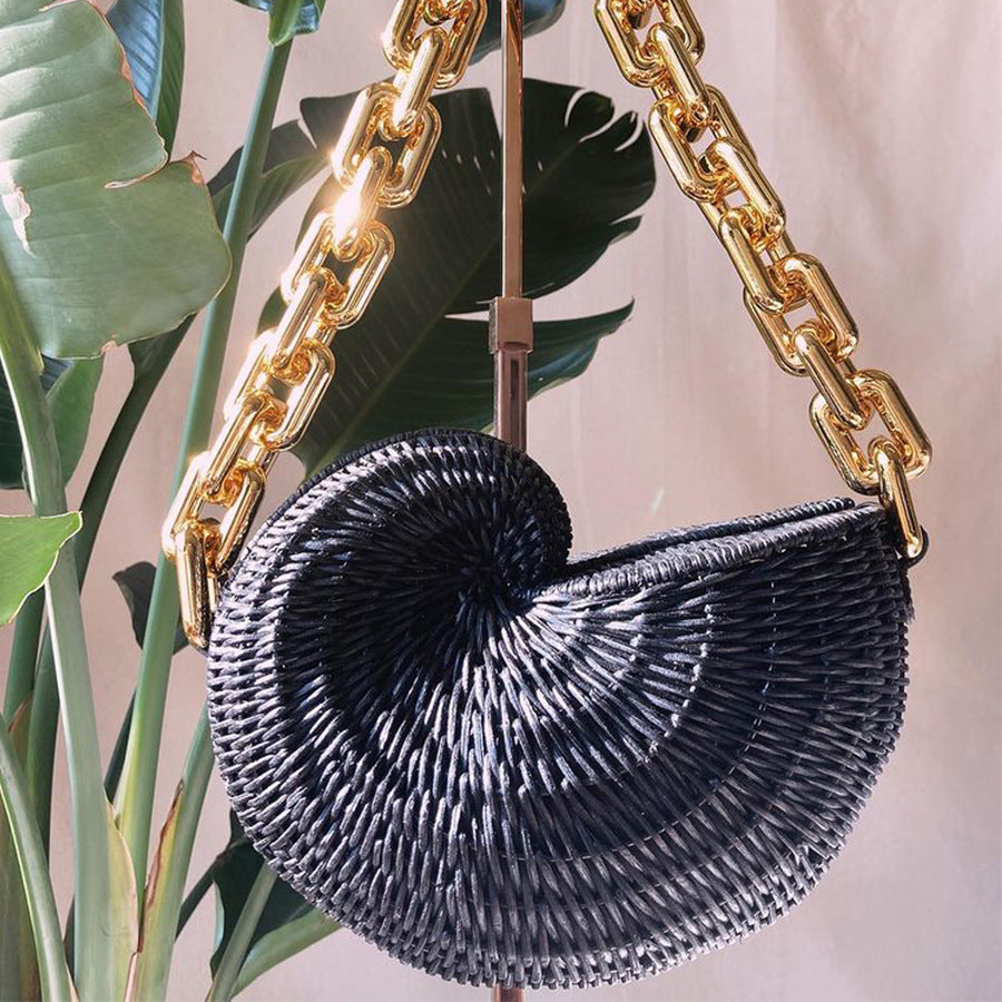 Sac à bandoulière en acrylique forme coquillage - Chic&Shines
