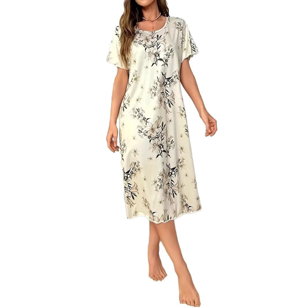 Jupe patineuse blanche taille mi-haute