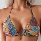 Ulla — Bikini deux-pièces taille haute rouge