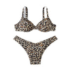 Sophia — High-waisted leopard-print swimsuit