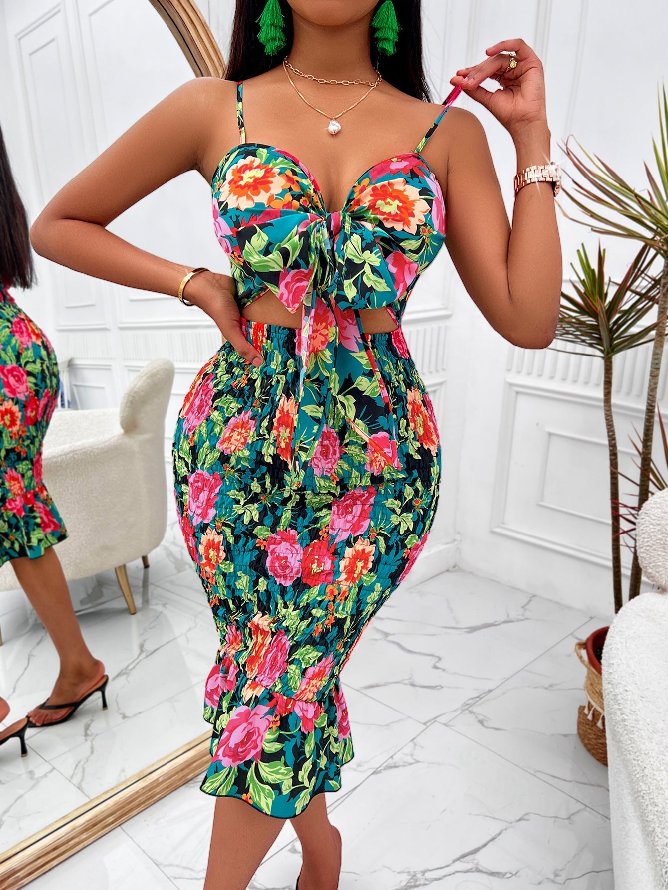 Robe courte à bretelles - Chic&Shines