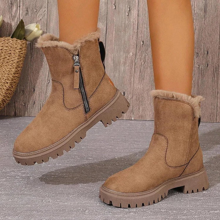 Sofia | Bottes orthopédiques en peluche pour l'automne
