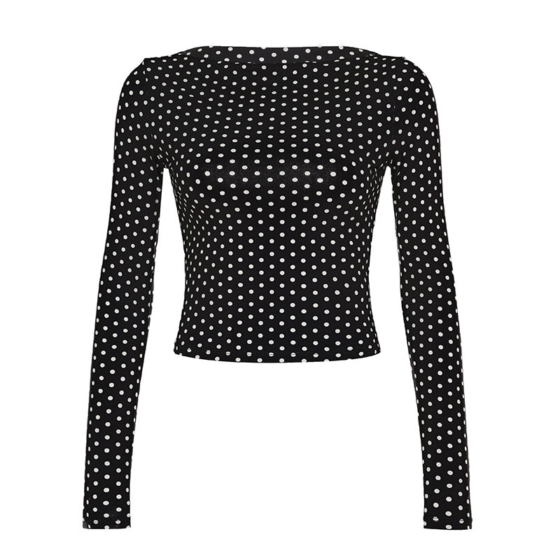 Ensemble deux pièces à pois – Allure intemporelle