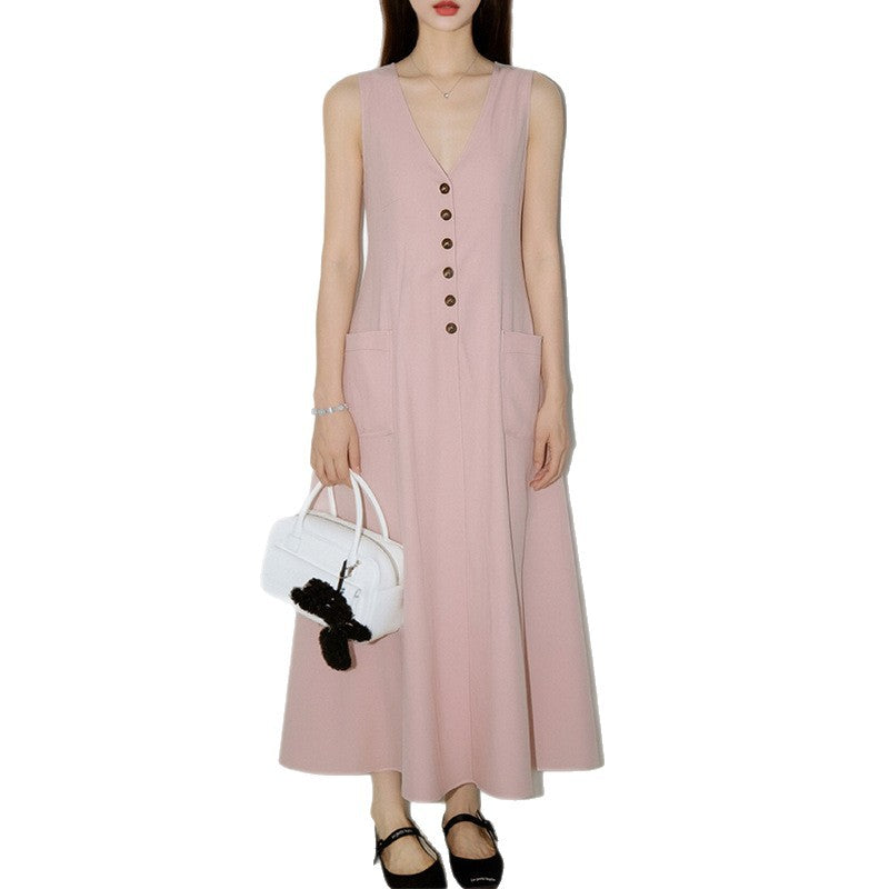 Robe cache-cœur épurée — Blanc, rose, noir ou beige