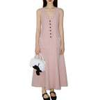 Robe cache-cœur épurée — Blanc, rose, noir ou beige