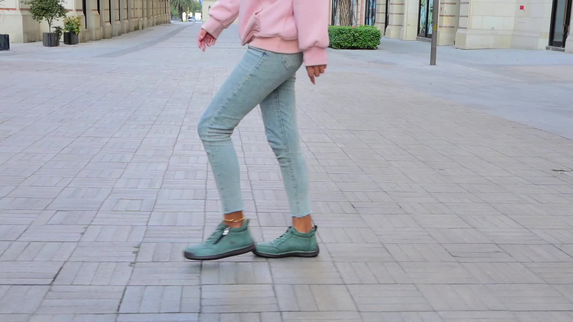Baskets de marche zippées pour femmes, printemps