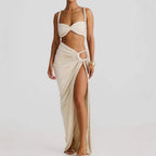 Dalida — Blue Beach Wrap Set