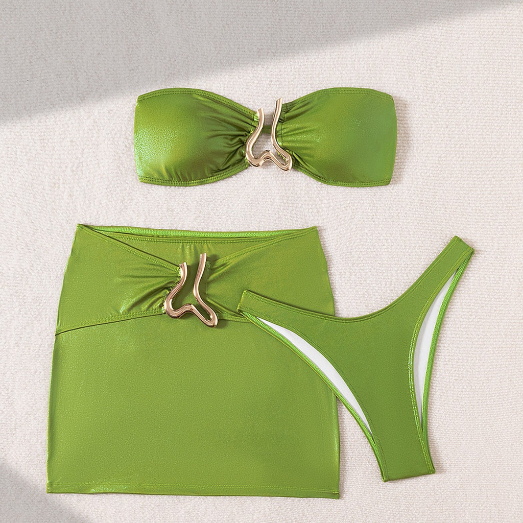 Ysée — Three-piece set with metallic green finishes