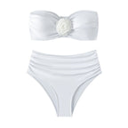 Albane — Ensemble plage bandeau blanc