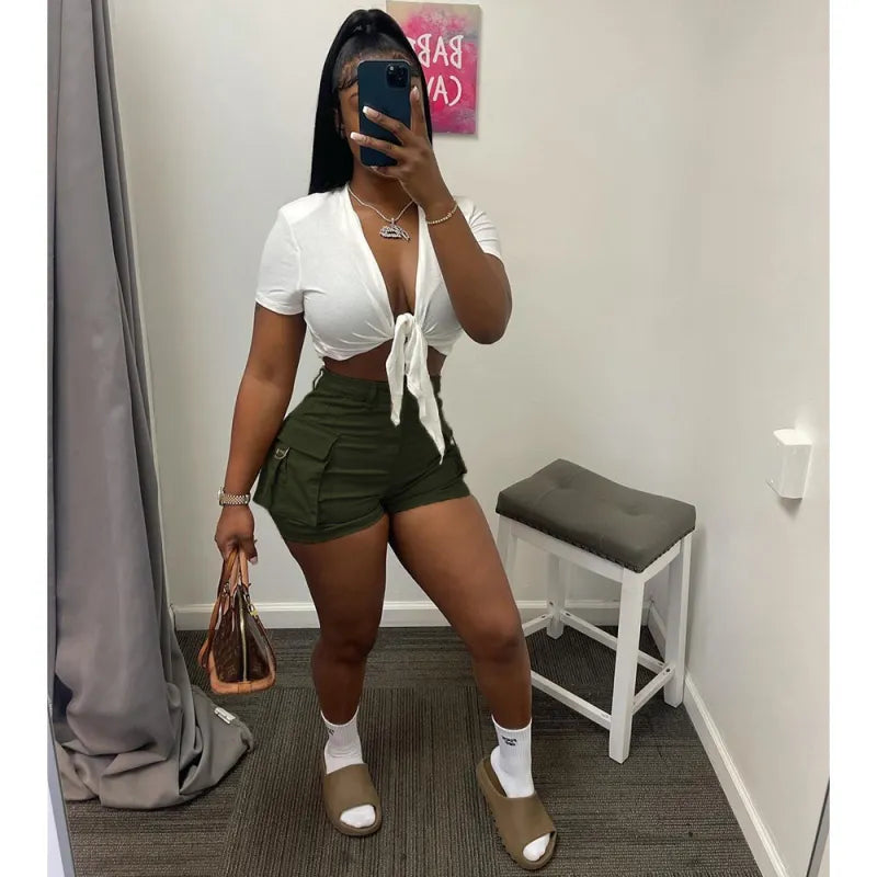 Short moulant poche cargo - Chic&Shines