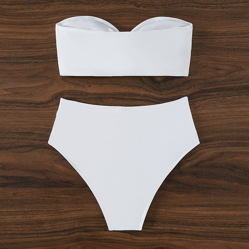 Albane — Ensemble plage bandeau blanc