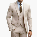 Costume homme élégant avec veste, gilet et pantalon